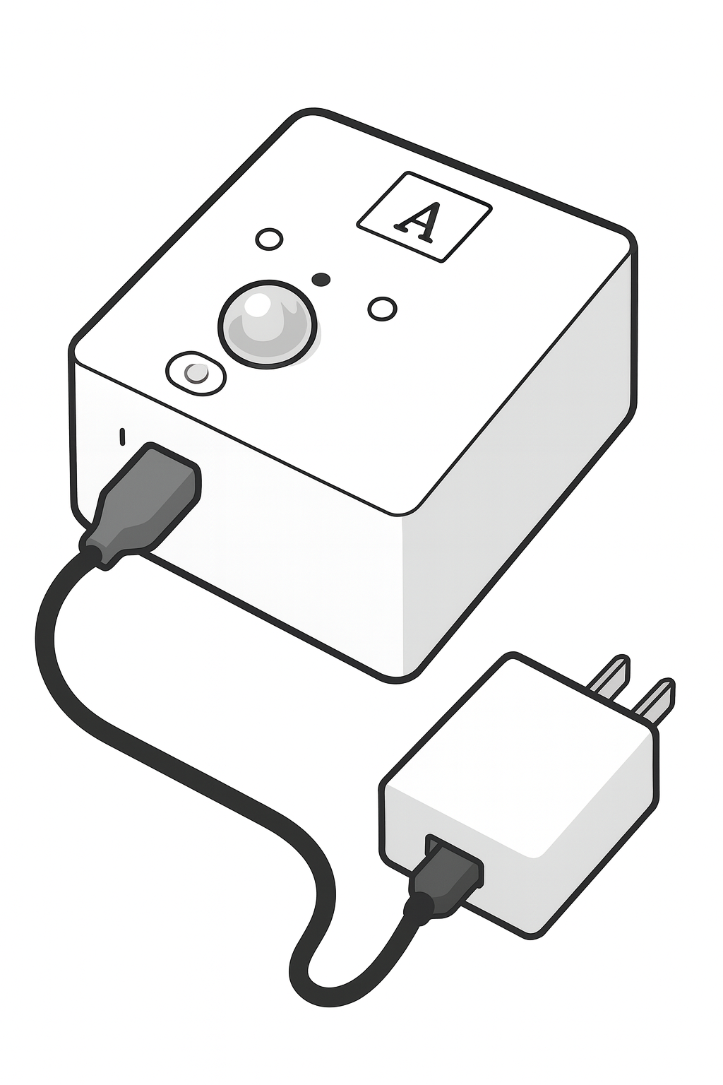 CAT-801 Type-C USB接続イラスト