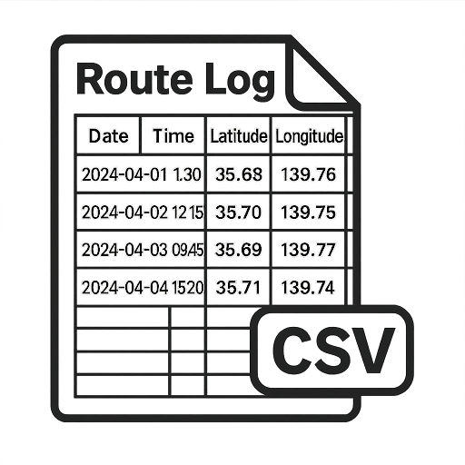 Route Log CSV アイコン